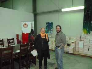 Ettie and Doron at Yatir Winery-small